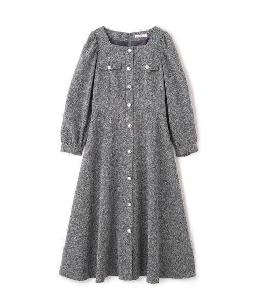 PROPORTION BODY DRESSING（プロポーションボディドレッシング）の「【青島心さん着用】フロント釦ツイードワンピース / 1215240014（ワンピース・レディース・ブラウン/グレー/ブラック・SMALL/P/S/MEDIUM）」の11枚目の写真