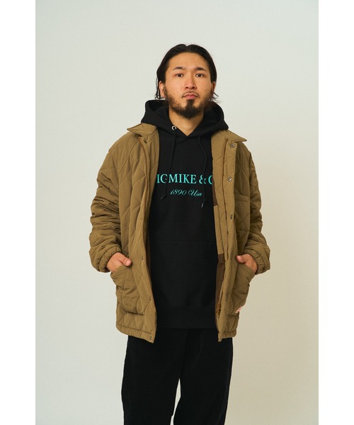 BIG MIKE（ビッグマイク）の「BIG MIKE ビックマイク/ 25秋冬新作 キルティング コーチジャケット //// 102546690（カバーオール・メンズ・カーキ/チャコール/ブラック・MEDIUM/X-LARGE/LARGE）」の10枚目の写真