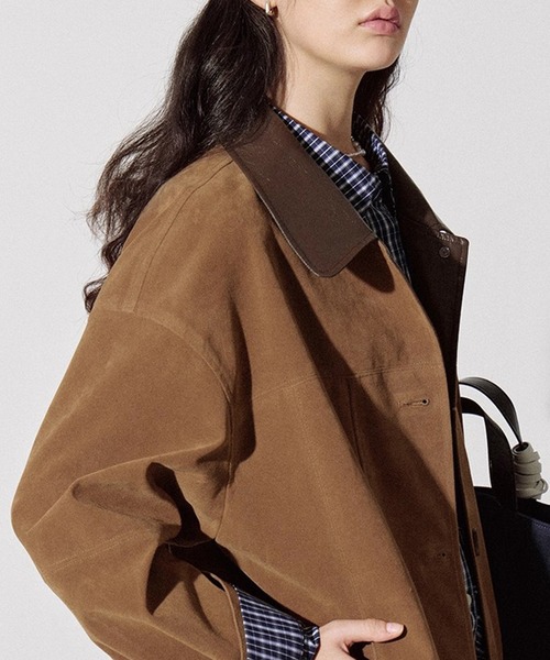 コントラストデザイン フェイクスエードジャケット FQ25W047