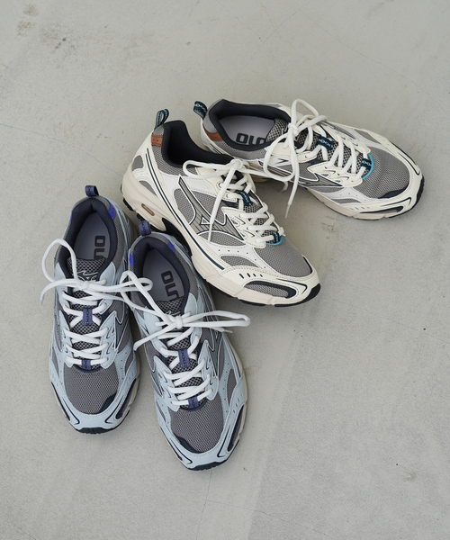 MIZUNO（ミズノ　）の「【MIZUNO】D1GA2562 レースアップスニーカー（スニーカー・レディース・ベージュ/グレー・S/M）」の6枚目の写真