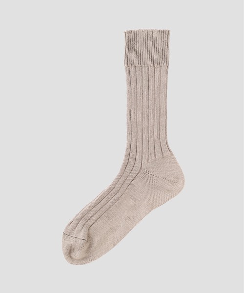 MARGARET HOWELL(マーガレットハウエル)の「COTTON RIB SOCKS(ソックス/靴下・メンズ・ベージュ系その他3/ブラック/グレー系その他7・FREE)」の3枚目の写真