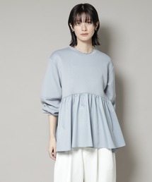 NANO universe | 布帛コンビペプラムカットトップス(Tシャツ/カットソー)