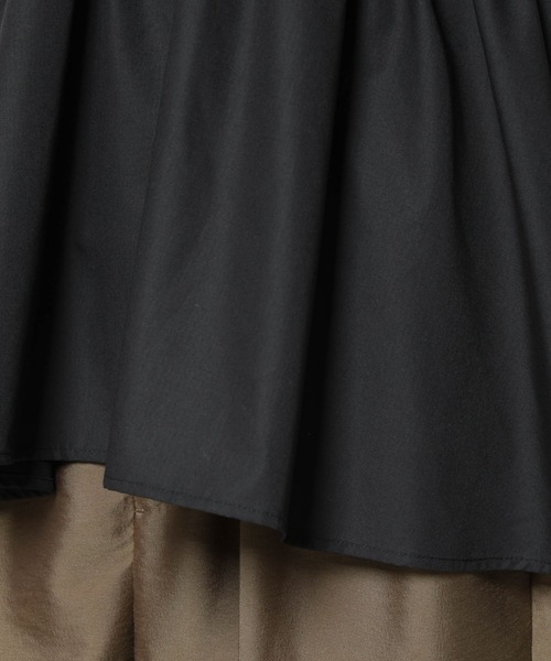 NANO universe（ナノユニバース）の「布帛コンビペプラムカットトップス（Tシャツ/カットソー・レディース・グレー/ライトブラウン/ブラック・FREE）」の13枚目の写真