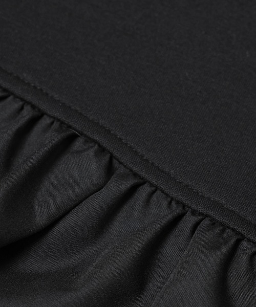 NANO universe（ナノユニバース）の「布帛コンビペプラムカットトップス（Tシャツ/カットソー・レディース・グレー/ライトブラウン/ブラック・FREE）」の14枚目の写真