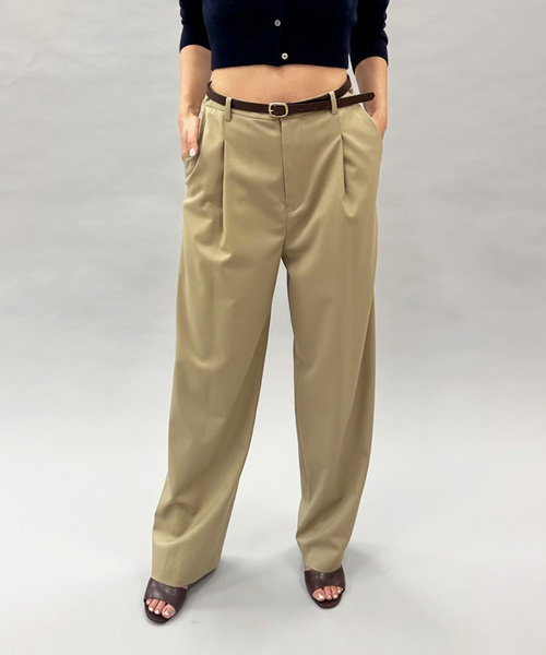 セール】TWギャバジンスリムスラックス（スラックス）｜EDIT. FOR LULU