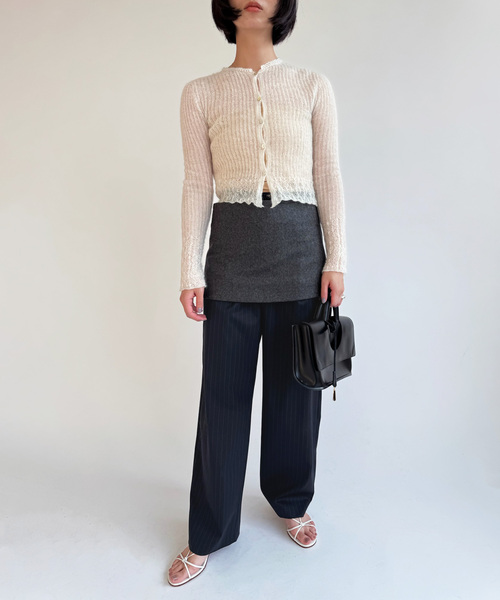 EDIT. FOR LULU（エディットフォールル）の「TWギャバジンスリムスラックス（スラックス・レディース・ベージュ/ネイビー・36/34/38）」の17枚目の写真