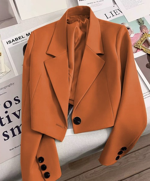 SPIGA（スピーガ）の「ｼﾝｸﾞﾙｼｮｰﾄ丈ｼﾞｬｹｯﾄ（その他アウター・レディース・ホワイト/ブラック/ブラウン/オレンジ/グリーン・SMALL/MEDIUM/LARGE/X-LARGE）」の5枚目の写真