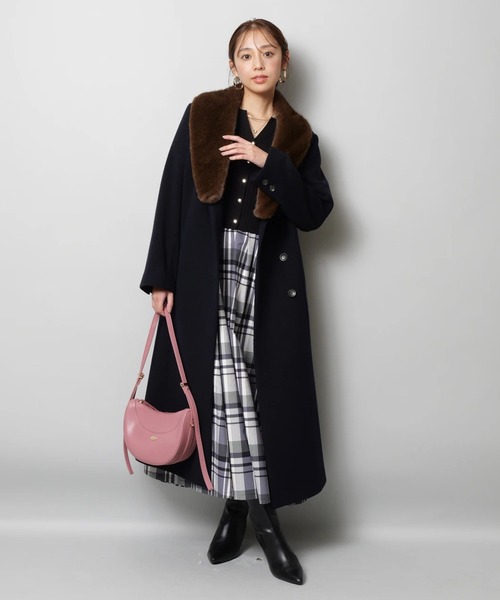 長袖チェックスカートドッキングワンピース（ワンピース）｜JUSGLITTY