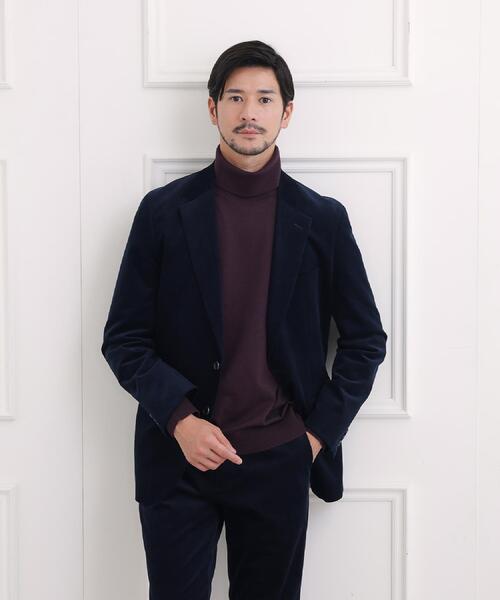 TAKEO KIKUCHI(タケオキクチ)の「【Sサイズ~】ストレッチコーデュロイ ジャケット(テーラードジャケット・メンズ・ネイビー/ブラウン系その他/ブラック・03/04/02/01)」の4枚目の写真