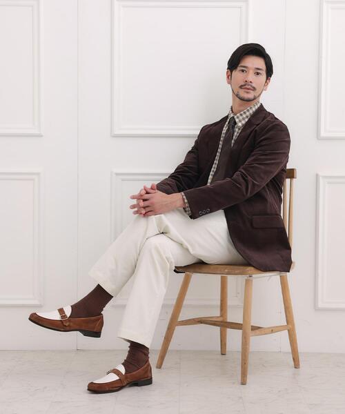 TAKEO KIKUCHI(タケオキクチ)の「【Sサイズ~】ストレッチコーデュロイ ジャケット(テーラードジャケット・メンズ・ネイビー/ブラウン系その他/ブラック・03/04/02/01)」の7枚目の写真