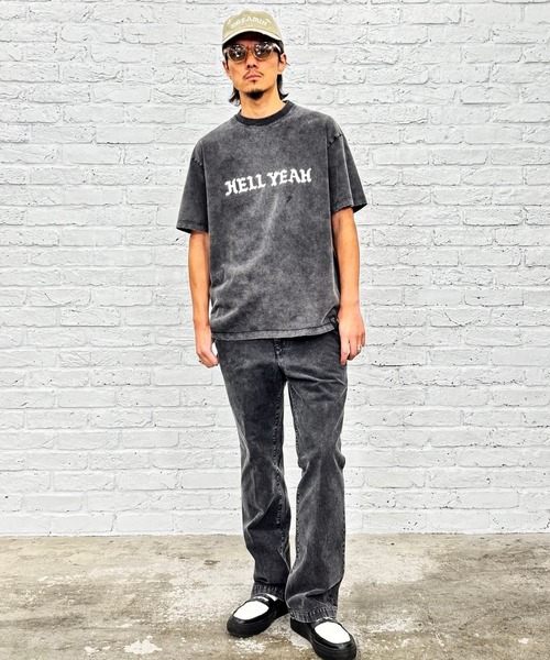 MSML（エムエスエムエル）の「GARMENT DYE FLARE PANTS（チノパンツ・メンズ・ブラック・S/M/L/XL）」の6枚目の写真