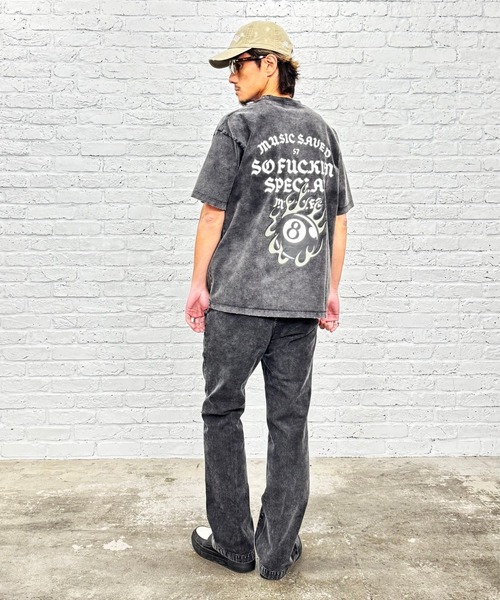 MSML（エムエスエムエル）の「GARMENT DYE FLARE PANTS（チノパンツ・メンズ・ブラック・S/M/L/XL）」の7枚目の写真