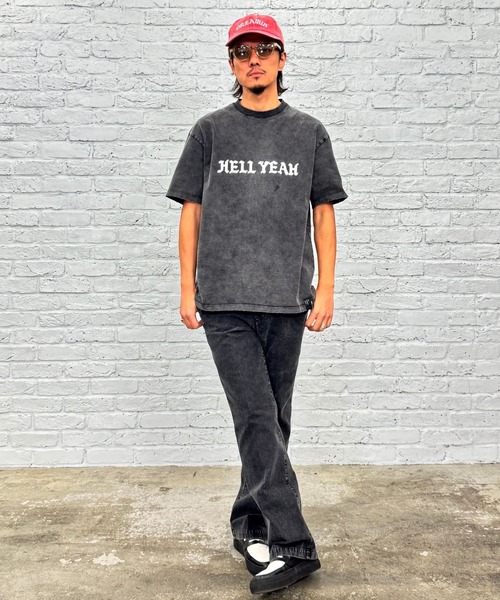 MSML（エムエスエムエル）の「GARMENT DYE FLARE PANTS（チノパンツ・メンズ・ブラック・S/M/L/XL）」の8枚目の写真