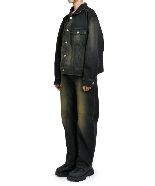 VIVAMUS(ヴィヴァムス)の「DENIM BLOUSON(デニムジャケット・レディース・ブラック・OS)」の1枚目の写真