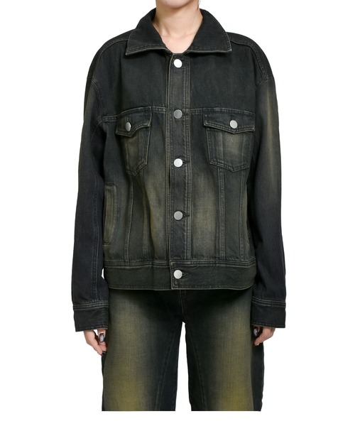 VIVAMUS(ヴィヴァムス)の「DENIM BLOUSON(デニムジャケット・レディース・ブラック・OS)」の2枚目の写真