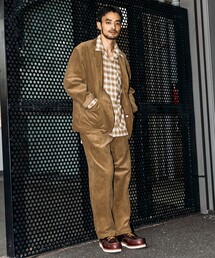 RED KAP(bhLbv)RED KAP/bhLbv ʒ SMU PT-38 SETUP CORDUROY JACKET/R[fC/bNXtBbg/yZbgAbvΉz(e[[hWPbg)