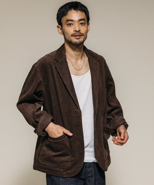 RED KAP（レッドキャップ）の「RED KAP/レッドキャップ 別注 SMU KP-10 SETUP CORDUROY JACKET/コーデュロイ/リラックスフィット/【セットアップ対応】（テーラードジャケット・メンズ・ベージュ/ネイビー/ブラウン/ブラック・MEDIUM/LARGE/SMALL）」の2枚目の写真