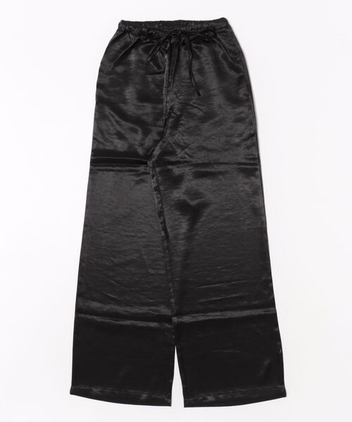 STYLEBLOCK(スタイルブロック)の「サテンワイドパンツ(その他パンツ・レディース・ブラウン/アイボリー/ブラック・M/S)」の6枚目の写真
