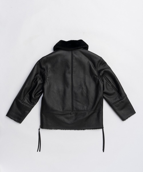PRANK PROJECT（プランクプロジェクト）の「リバーシブルムートンコート / Reversible Mouton Coat（ムートンコート・レディース・ブラック/ブラウン・FREE）」の10枚目の写真