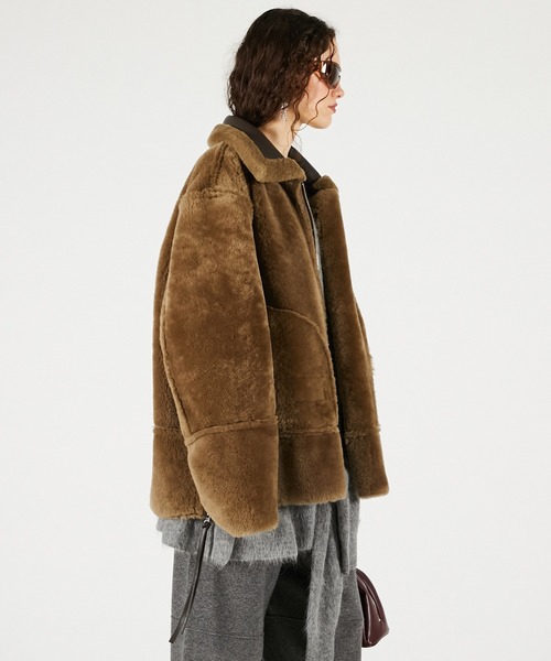 PRANK PROJECT（プランクプロジェクト）の「リバーシブルムートンコート / Reversible Mouton Coat（ムートンコート・レディース・ブラック/ブラウン・FREE）」の18枚目の写真