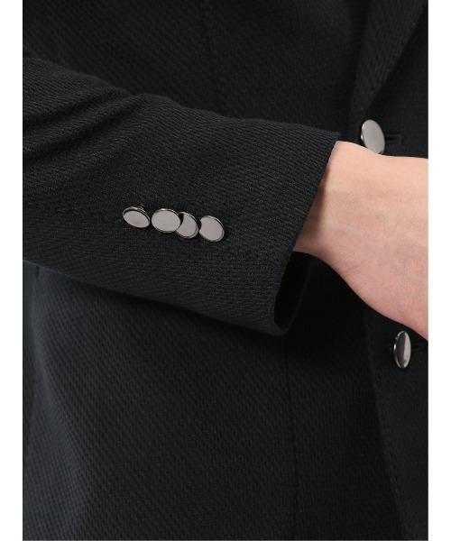 表地ストレッチ】m.f.エディトリアル メンズ サーマルニット ブレザー