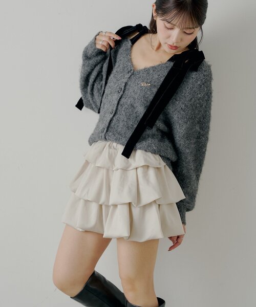 Chico（チコ）の「ティアードバルーンミニスカート（スカート・レディース・ブラウン/ブラック/ライトベージュ・FREE）」の22枚目の写真