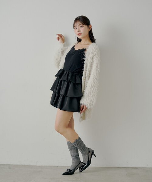 Chico（チコ）の「ティアードバルーンミニスカート（スカート・レディース・ブラウン/ブラック/ライトベージュ・FREE）」の18枚目の写真