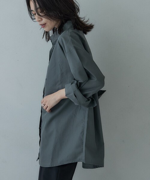 GALLEST(ギャレスト)の「ビスチェセットブロードシャツ(シャツ/ブラウス・レディース・ライトブルー/ホワイト/チャコールグレー・38)」の21枚目の写真