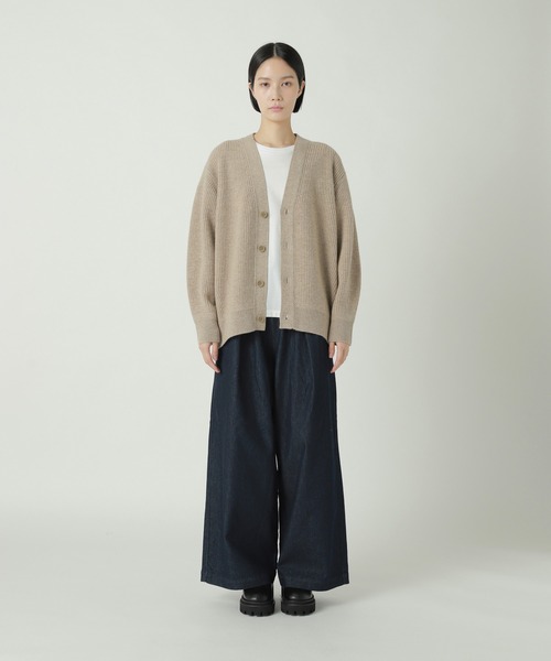 ZUCCa（ズッカ）の「メリノウール / ニットカーディガン / S（カーディガン/ボレロ・レディース・ボルドー/ダークグレー/ベージュ・M size）」の3枚目の写真