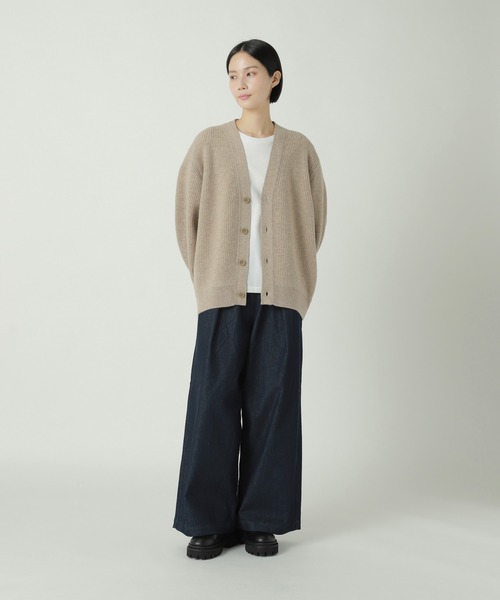 ZUCCa（ズッカ）の「メリノウール / ニットカーディガン / S（カーディガン/ボレロ・レディース・ボルドー/ダークグレー/ベージュ・M size）」の7枚目の写真