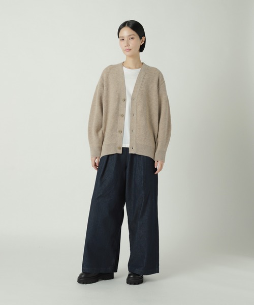 ZUCCa（ズッカ）の「メリノウール / ニットカーディガン / S（カーディガン/ボレロ・レディース・ボルドー/ダークグレー/ベージュ・M size）」の10枚目の写真