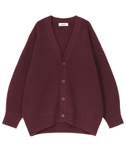 ZUCCa（ズッカ）の「メリノウール / ニットカーディガン / S（カーディガン/ボレロ・レディース・ボルドー/ダークグレー/ベージュ・M size）」の13枚目の写真