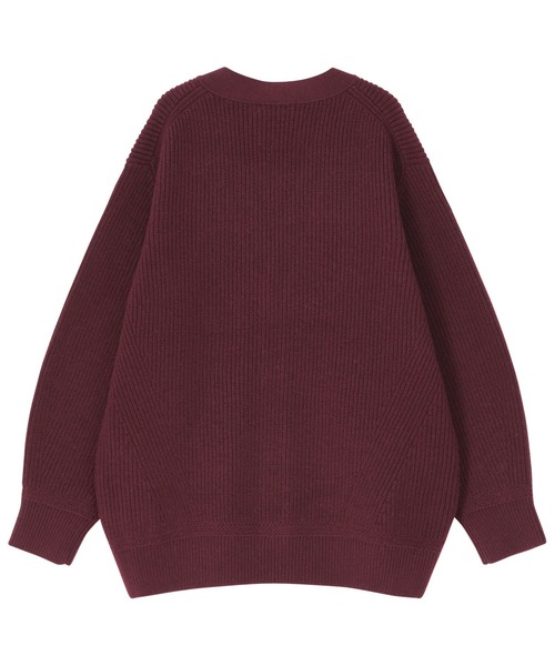 ZUCCa（ズッカ）の「メリノウール / ニットカーディガン / S（カーディガン/ボレロ・レディース・ボルドー/ダークグレー/ベージュ・M size）」の14枚目の写真