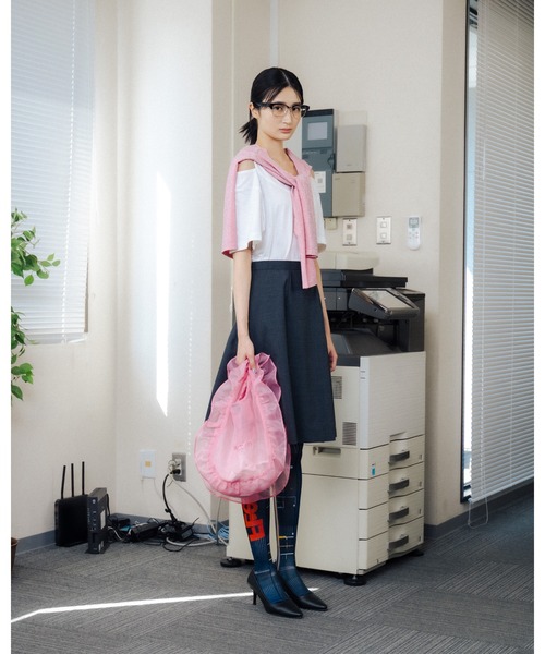 NON TOKYO(ノントーキョー)の「NON TOKYO/ノントーキョー/シアーフリルバック(S)(ハンドバッグ・レディース・ネイビー/レッド/ピンク/ブルー・F)」の10枚目の写真