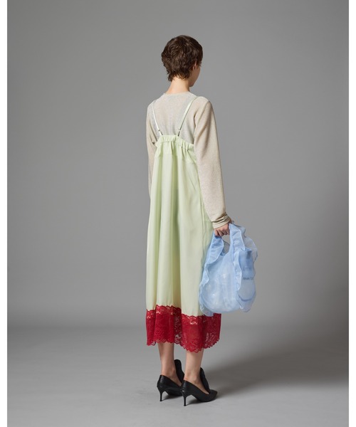 NON TOKYO(ノントーキョー)の「NON TOKYO/ノントーキョー/シアーフリルバック(S)(ハンドバッグ・レディース・ネイビー/レッド/ピンク/ブルー・F)」の8枚目の写真