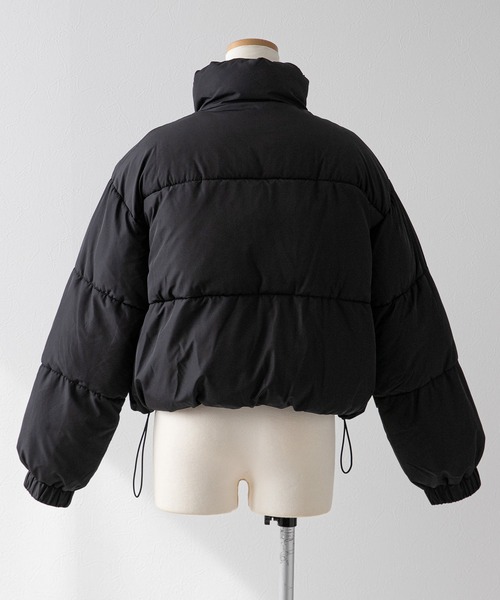 Diable baiser（ディアブルベーゼ）の「中綿ショート丈ダウンジャケット【コート】（その他アウター・レディース・モカ/オフホワイト/ブラック・MEDIUM/LARGE）」の8枚目の写真