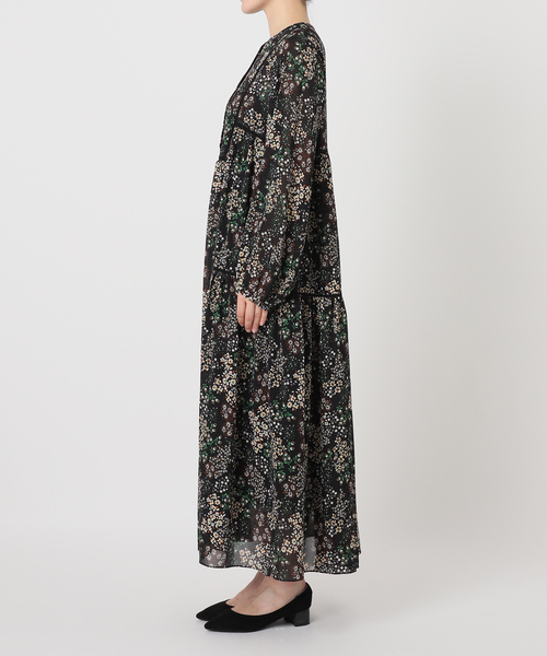 SLOBE IENA FLOWER PRINT ワンピース　フリーサイズ　24年 SLOBE IENA｜《WEB限定/追加5》FLOWER PRINT ワンピース | Rakuten