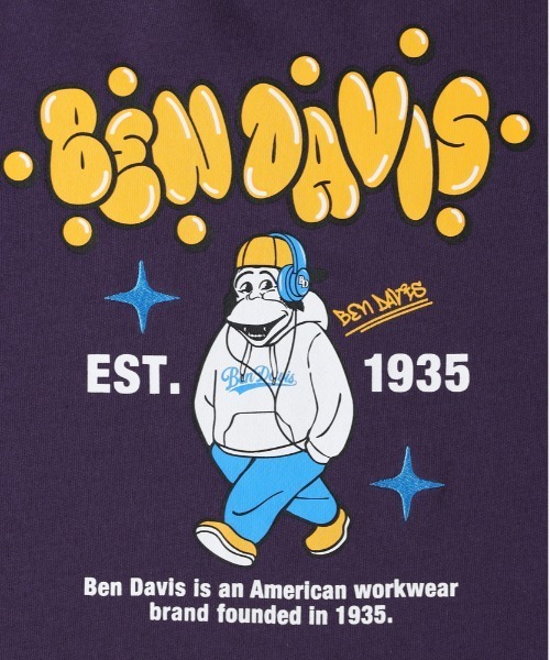 Right-on（ライトオン）の「【BEN DAVIS】アソートグラフィックスウェットプルオーバー (キッズ/アソートグラフィック/コットンブレンド/厚手/暖かい/動きやすい/カジュアル/レイヤード)（スウェット・キッズ・ブラック/グレー/パープル/ダークグレー・130/140/150/160）」の15枚目の写真