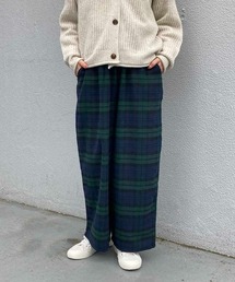 Bleu Bleuet（ブルーブルーエ）の「ネルチェック柄イージーパンツ（その他パンツ・レディース）」