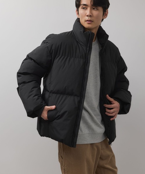 NAVY（ネイビー）の「NAVY All-Weather 100D Insulated Blouson/オールウェザー100D中綿ボリュームブルゾン【撥水 防風 耐水圧10000mm】ユニセックス（ブルゾン・メンズ・チャコールグレー/ベージュ/ブラック・L/M/XXL/XL）」の13枚目の写真