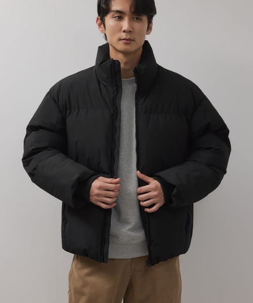 NAVY（ネイビー）の「NAVY All-Weather 100D Insulated Blouson/オールウェザー100D中綿ボリュームブルゾン【撥水 防風 耐水圧10000mm】ユニセックス（ブルゾン・メンズ・チャコールグレー/ベージュ/ブラック・L/M/XXL/XL）」の12枚目の写真
