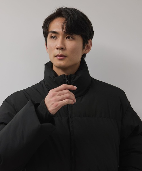 NAVY（ネイビー）の「NAVY All-Weather 100D Insulated Blouson/オールウェザー100D中綿ボリュームブルゾン【撥水 防風 耐水圧10000mm】ユニセックス（ブルゾン・メンズ・チャコールグレー/ベージュ/ブラック・L/M/XXL/XL）」の15枚目の写真