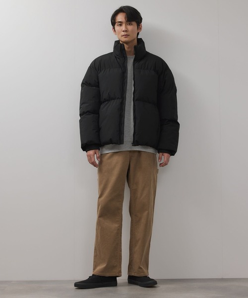 NAVY（ネイビー）の「NAVY All-Weather 100D Insulated Blouson/オールウェザー100D中綿ボリュームブルゾン【撥水 防風 耐水圧10000mm】ユニセックス（ブルゾン・メンズ・チャコールグレー/ベージュ/ブラック・L/M/XXL/XL）」の17枚目の写真