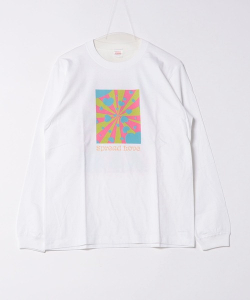 ARCHIVER(アーカイバ)の「【RES】【Spread Love】オリジナルプリント L/S T(Tシャツ/カットソー・レディース・ホワイト/ブラック・MEDIUM)」の1枚目の写真