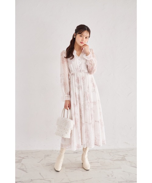 tocco closet(トッコ クローゼット)の「3WAYショルダー付きパールビジュー装飾ファー×ハートキルティングバッグ(ショルダーバッグ・レディース・ブラウン/アイボリー/ピンクベージュ・FREE)」の7枚目の写真