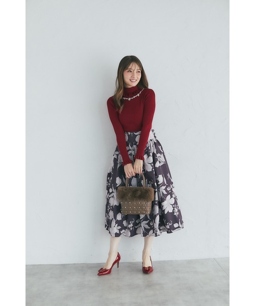 tocco closet(トッコ クローゼット)の「3WAYショルダー付きパールビジュー装飾ファー×ハートキルティングバッグ(ショルダーバッグ・レディース・ブラウン/アイボリー/ピンクベージュ・FREE)」の11枚目の写真