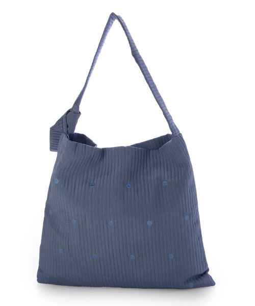 cache cache（カシュ カシュ）の「カシュカシュ cachecache / ラインドットワンショルダートート（トートバッグ・レディース・ブルー/ベージュ/イエロー/ブラック/カーキ・FREE）」の10枚目の写真
