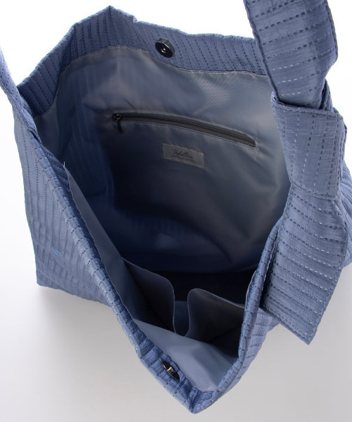 cache cache（カシュ カシュ）の「カシュカシュ cachecache / ラインドットワンショルダートート（トートバッグ・レディース・ブルー/ベージュ/イエロー/ブラック/カーキ・FREE）」の12枚目の写真