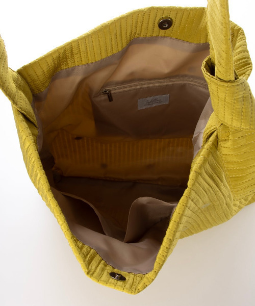 cache cache（カシュ カシュ）の「カシュカシュ cachecache / ラインドットワンショルダートート（トートバッグ・レディース・ブルー/ベージュ/イエロー/ブラック/カーキ・FREE）」の17枚目の写真