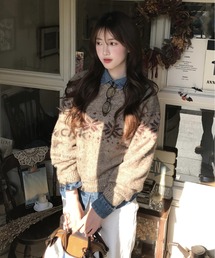 dust snow knit pullover スノウニットプルオーバー